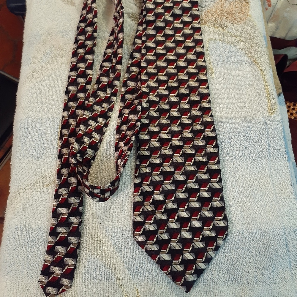 Vintage Burma Bibas 100% Silk Mens Necktie